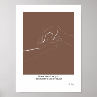 Póster Sé Que Te Amo