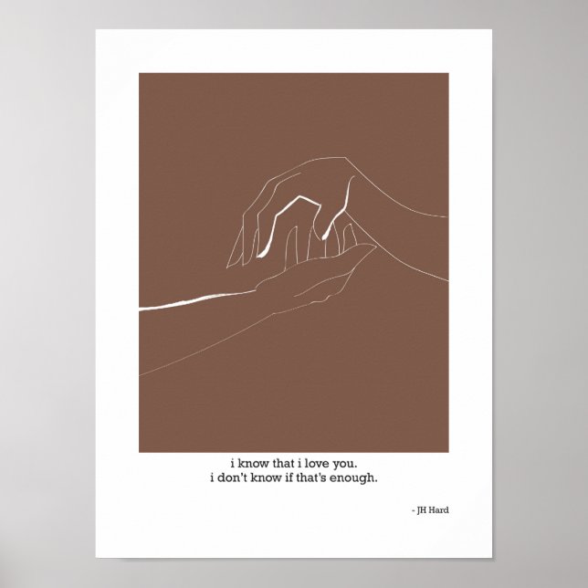 Póster Sé Que Te Amo (Frente)