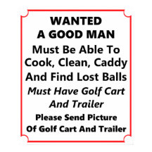 Se Quería Un Buen Hombre - Poster De Golf