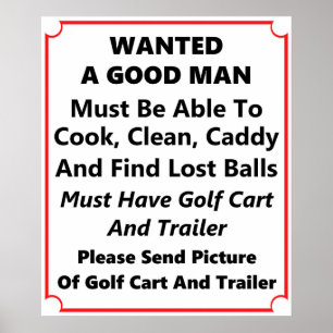 Póster Se Quería Un Buen Hombre - Poster De Golf