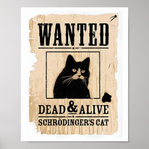 Póster Se Quería Un Poster De Gatos De Schrodinger Vivo O