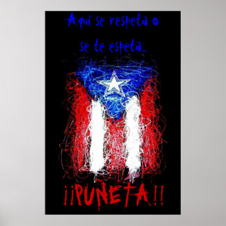 Póster Se respeta o se te espeta