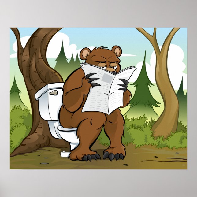 Póster ¿Se resquebraja el oso en los bosques? (Frente)