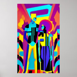 Póster Se reunieron con un Fiesta - Ken Gage Art