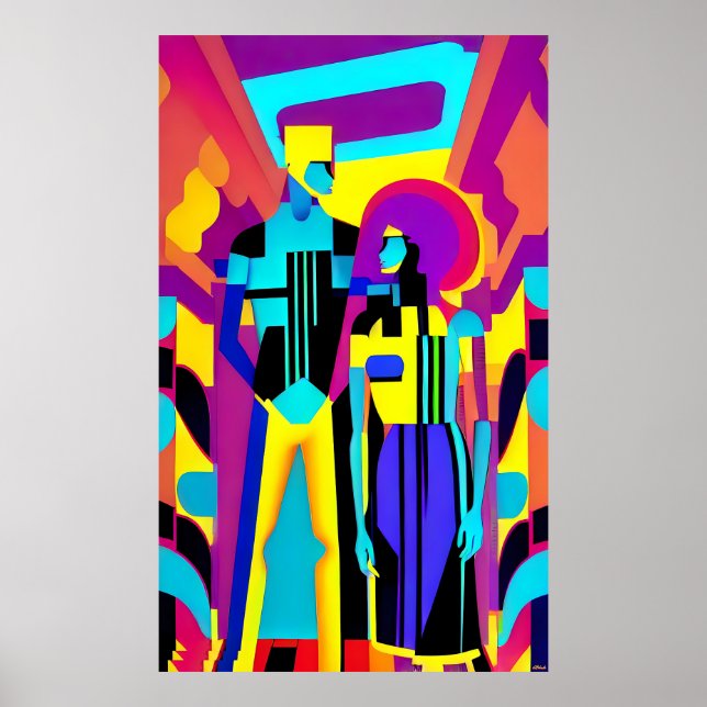 Póster Se reunieron con un Fiesta - Ken Gage Art (Frente)