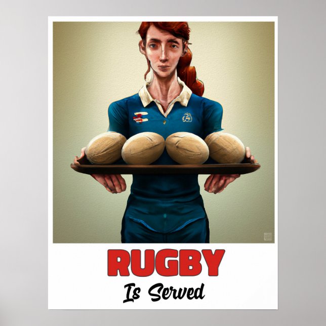 Póster Se Sirve Rugby - Pintado De Rugby (Frente)