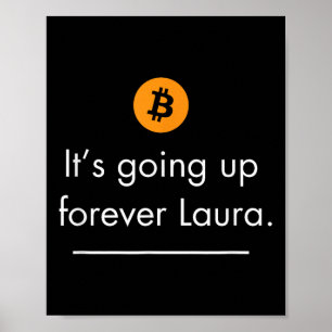 Póster Se Sube Para Siempre Laura, Simple Bitcoin Cita D