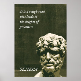 Póster Se trata de un camino accidentado que conduce a la