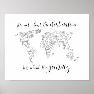 Póster Se trata del viaje, no del destino.