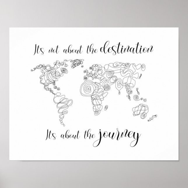 Póster Se trata del viaje, no del destino. (Frente)