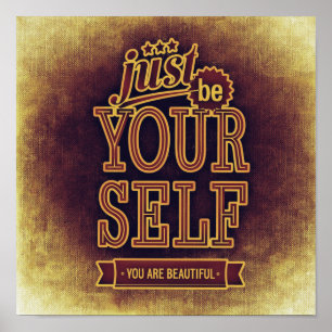 Póster Sé tú mismo