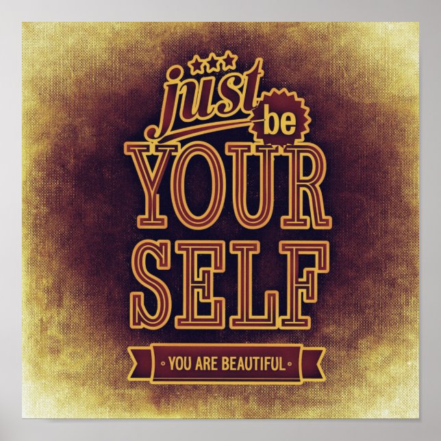 Póster Sé tú mismo (Frente)