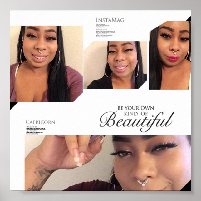 Póster Sé tu propio tipo de belleza (Frente)