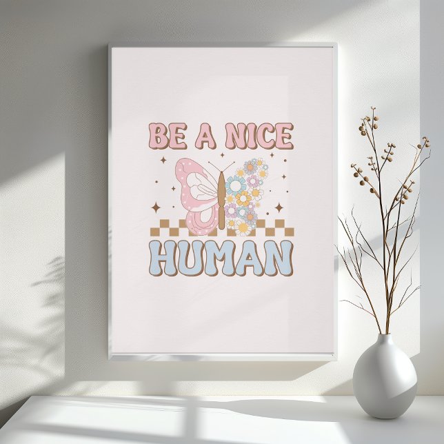 Póster Sé un buen hombre con motivación que dice buenas v (Subido por el creador)