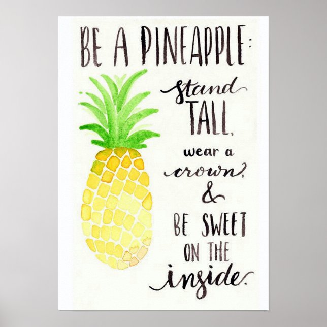 Póster Sé un Poster de piña (Frente)