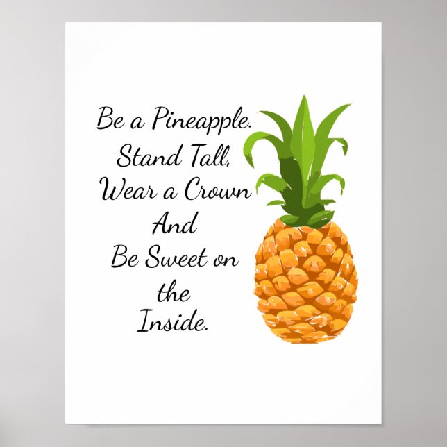 Póster Sé un Poster de piña (Frente)