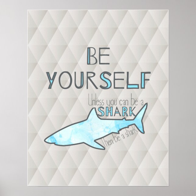Póster Sé un Poster de tiburones (Frente)