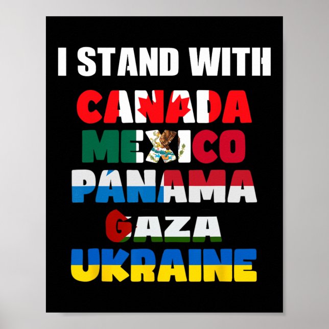 Póster Sé un Zelensky Protege Ucrania Apoya Ucrania  (Frente)