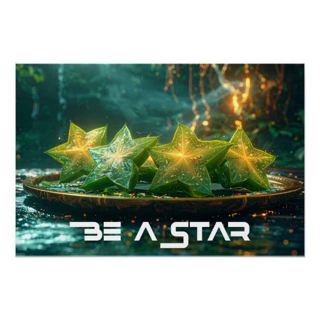 PÓSTER SÉ UNA ESTRELLA - SÉ DIFERENTE (Anverso)