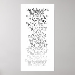 Póster Sea ABC para la habitación de los niños