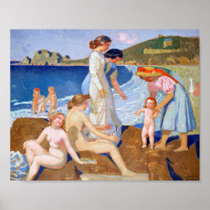Póster Sea Bathing, Maurice Denis