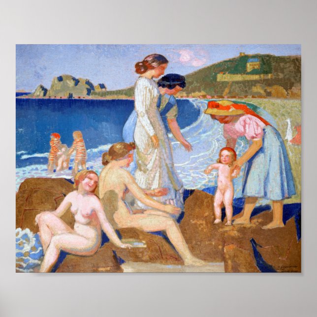 Póster Sea Bathing, Maurice Denis (Frente)