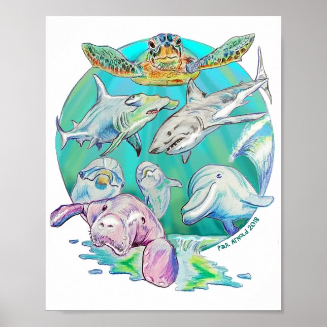 Póster Sea Circle of Life Value Poster Paper (Matte) (Frente)