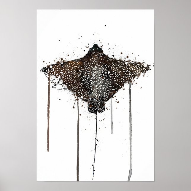 Póster Sea Creature Wall Art Print 'Stingray' (Frente)