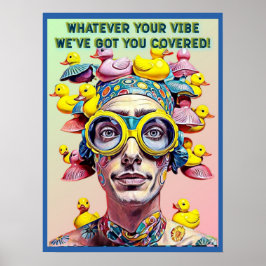 PÓSTER SEA CUAL SEA TU VIBRACIÓN, TE TENEMOS CUBIERTO