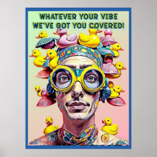 PÓSTER SEA CUAL SEA TU VIBRACIÓN, TE TENEMOS CUBIERTO