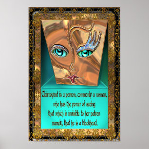 Póster Sea delicado con el poster del tonto