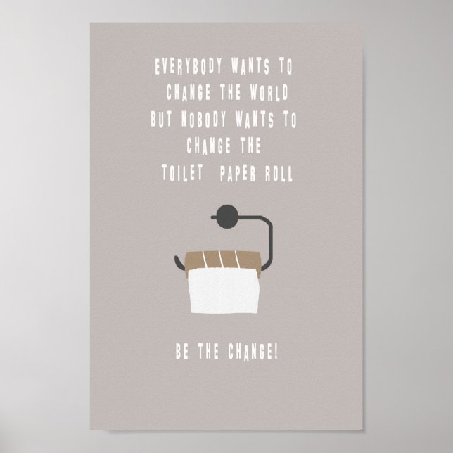 Póster ¡Sea el cambio! Badezimmer (Frente)