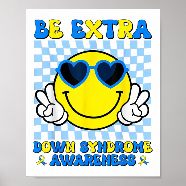 Póster Sea Extra Smile Face Down Awareness Kids (Frente)