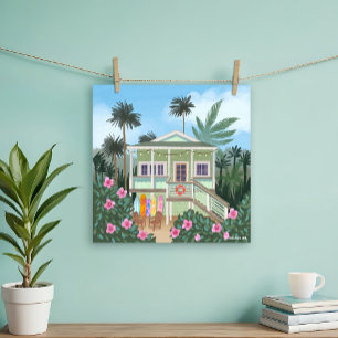 Póster Sea Foam Green Beach House