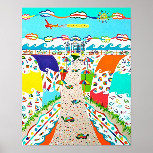 Póster Sea Isle City, NJ 11 x 14 Poster (Frente)