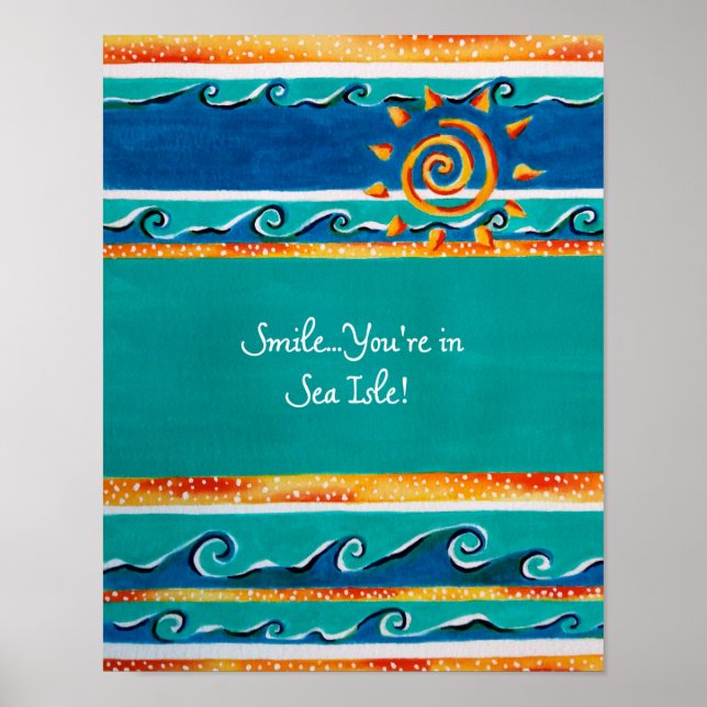 Póster Sea Isle City, NJ Poster (Frente)