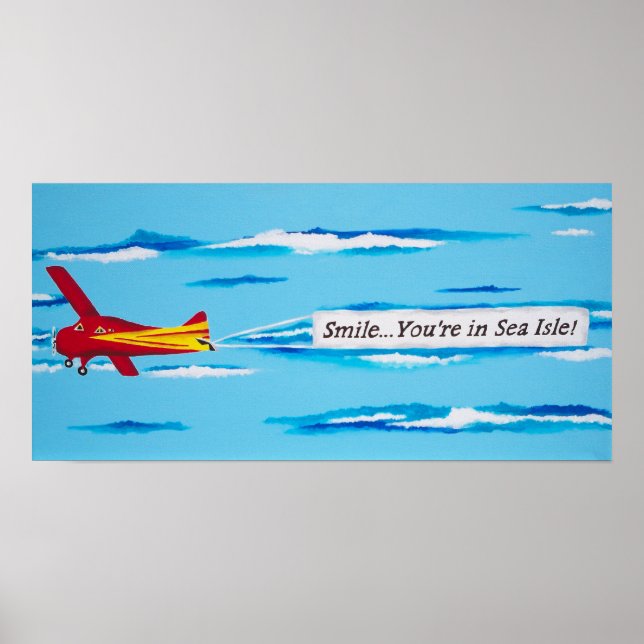 Póster Sea Isle City, Poster de Nueva Jersey (Frente)
