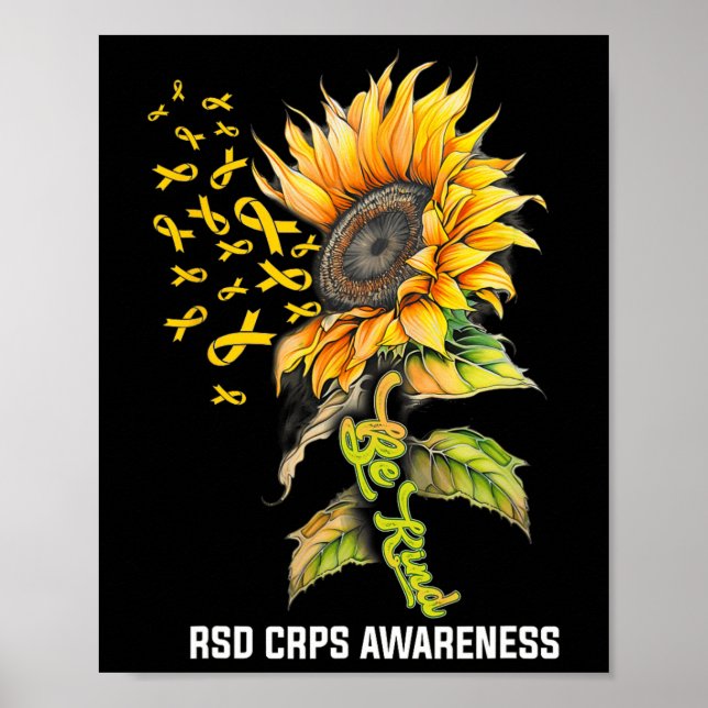 Póster Sea Kind Sunflower Rsd Crps Conciencia (Frente)