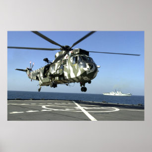 Póster Sea King británico