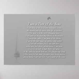 Póster Sea Ocean Spiritual Sympathy Memorial