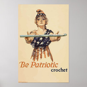 Póster Sea patriótico: Ganchillo - poster