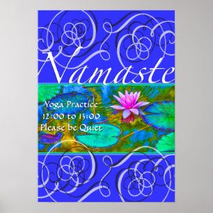 Póster Sea por favor práctica reservada de la yoga en