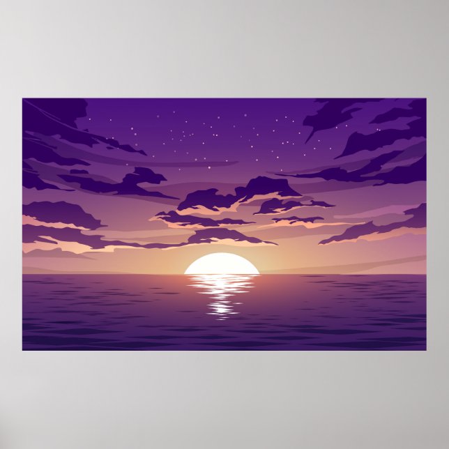Póster Sea Sunset (Frente)