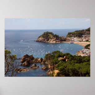 Póster SEA TOSSA. Town located in the Costa Brava.