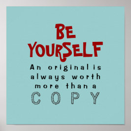 Póster SEA USTED MISMO - Poster 12x12 #435