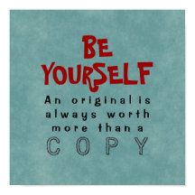 SEA USTED MISMO - Poster 12x12 (opción de lienzo)