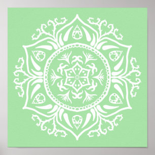 Póster Seafoam Mandala