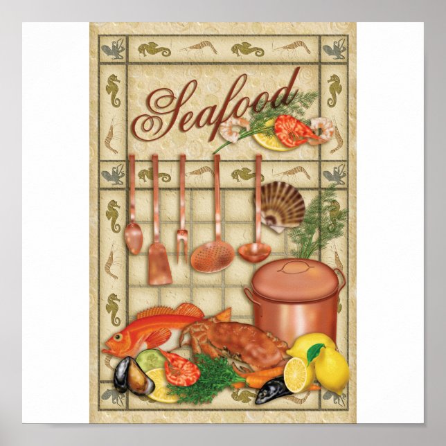 Póster seafood (Frente)