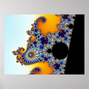 Póster Seahorse determinado del fractal de Mandelbrot