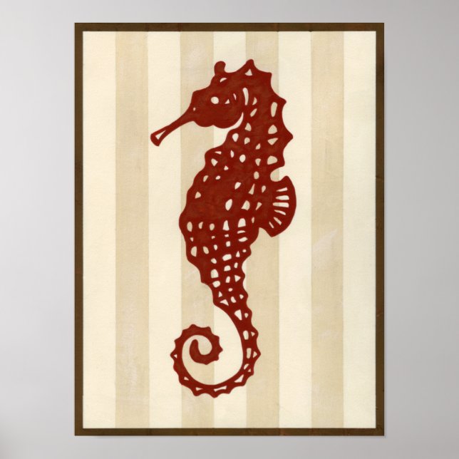Póster Seahorse Silhouette (Frente)